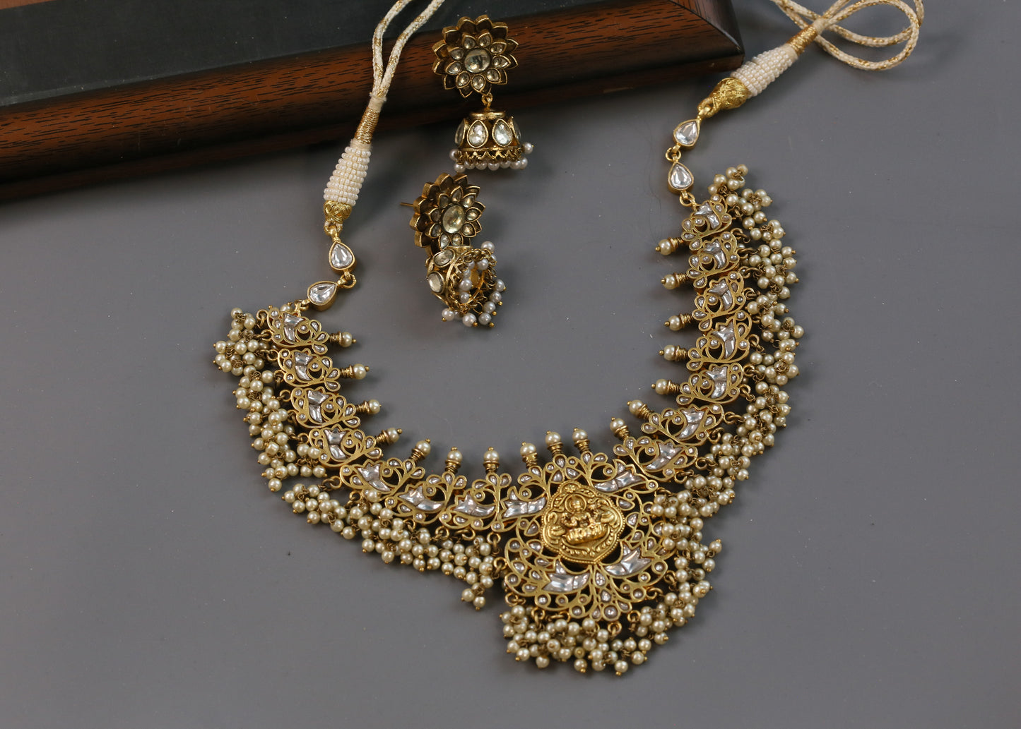 Vintage Polish Kundan Set (V102-01)