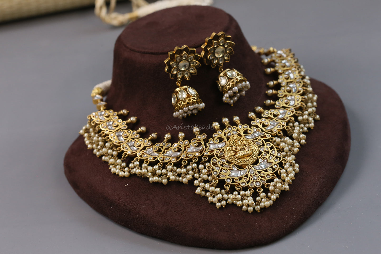 Vintage Polish Kundan Set (V102-01)