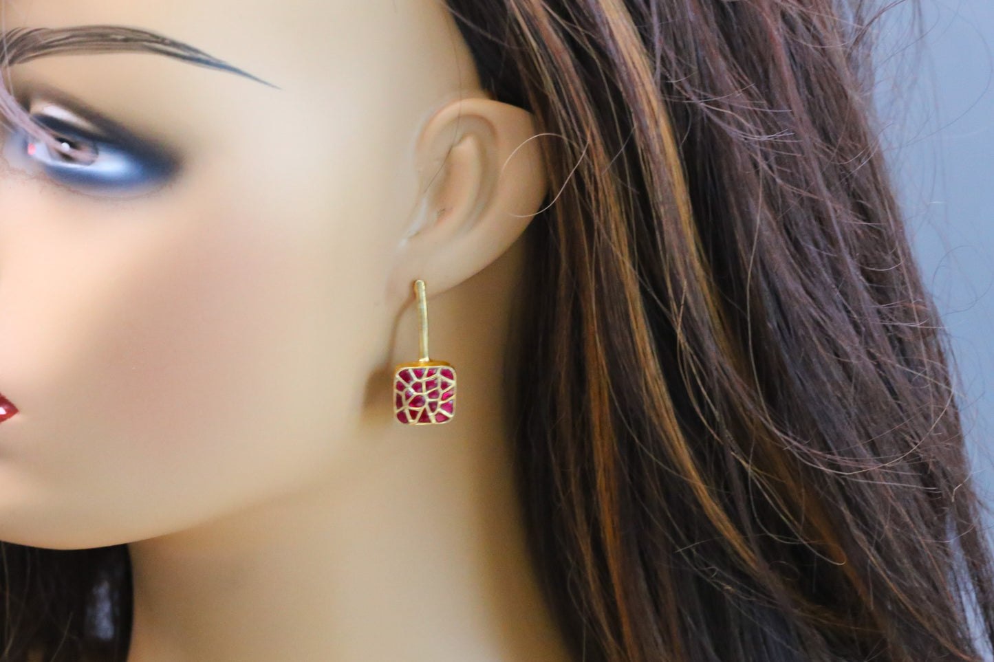 Abha Contemporary Jadau Kundan Earrings