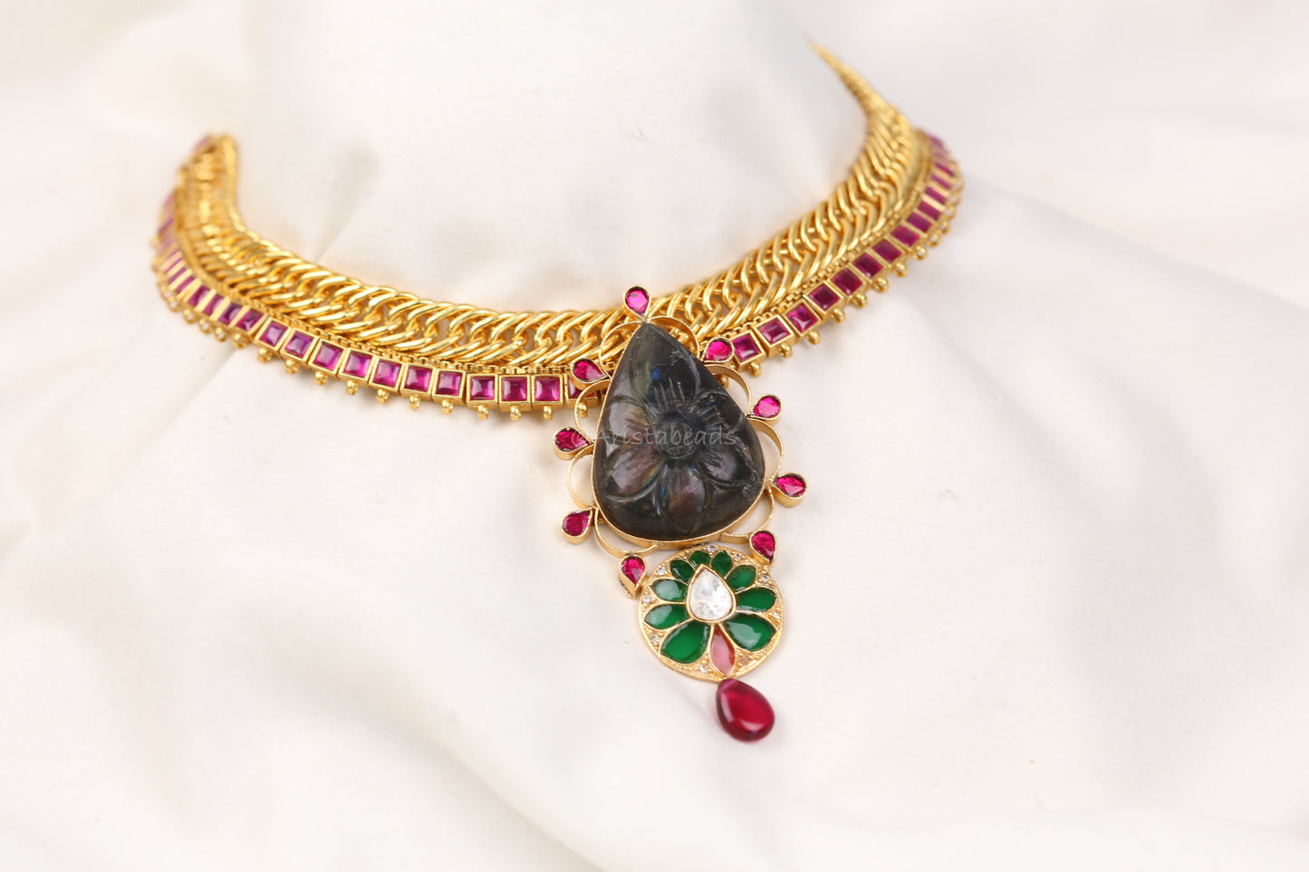 Fusion Handmade Jalebi Necklace (103-93)