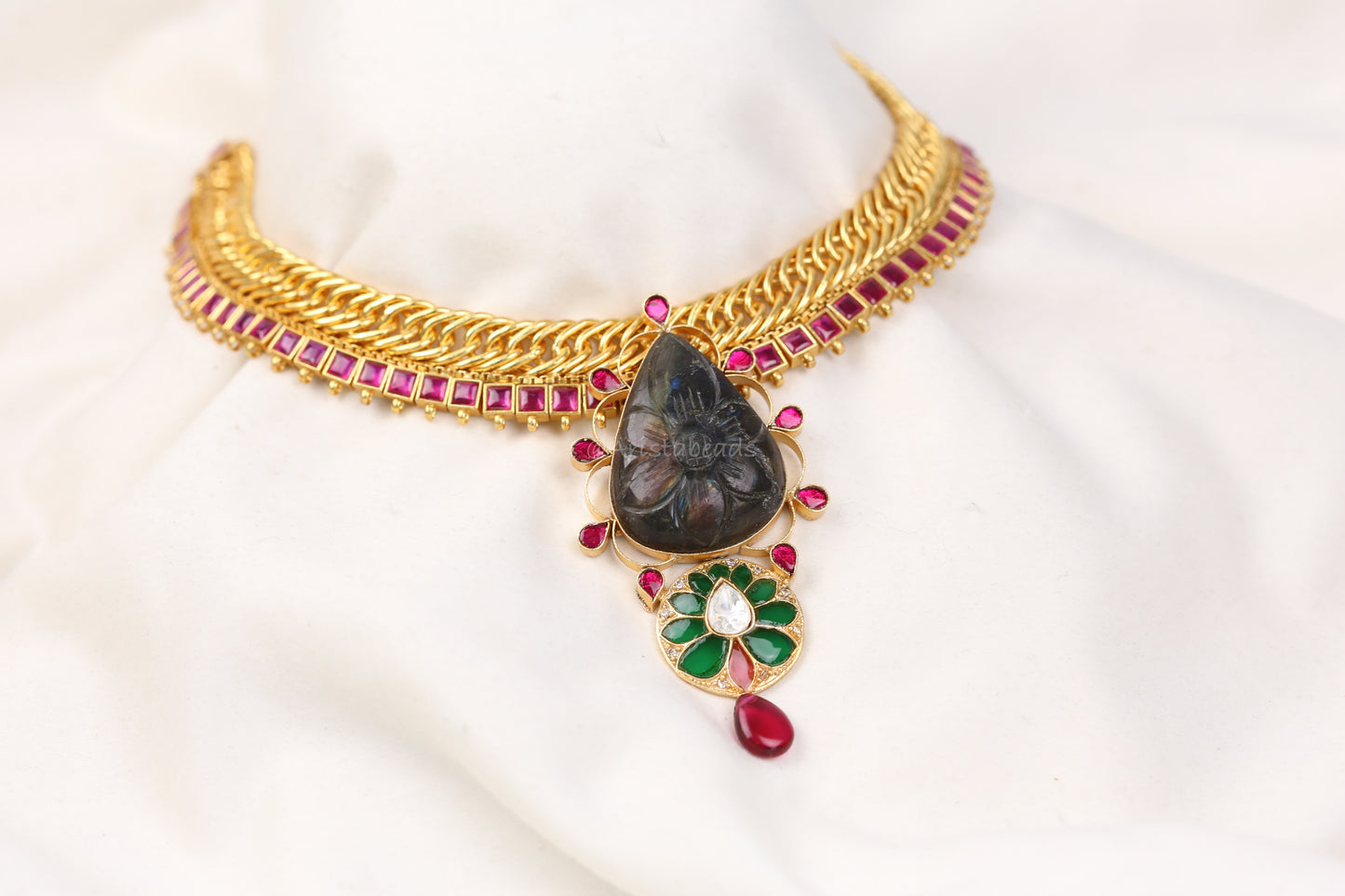 Fusion Handmade Jalebi Necklace (103-93)