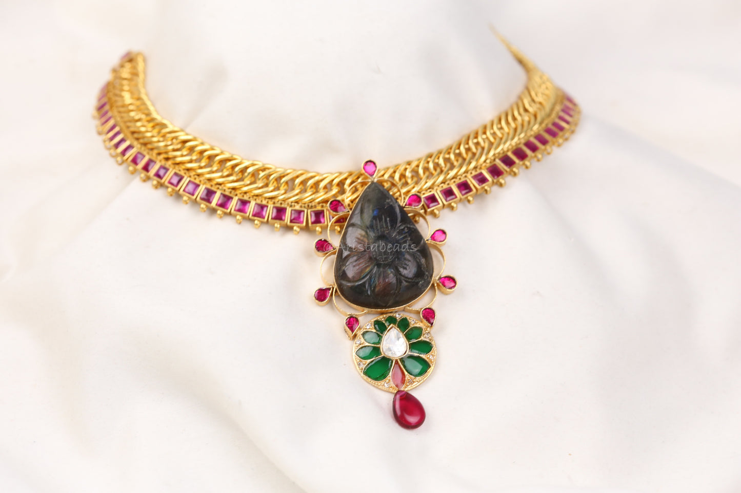 Fusion Handmade Jalebi Necklace (103-93)