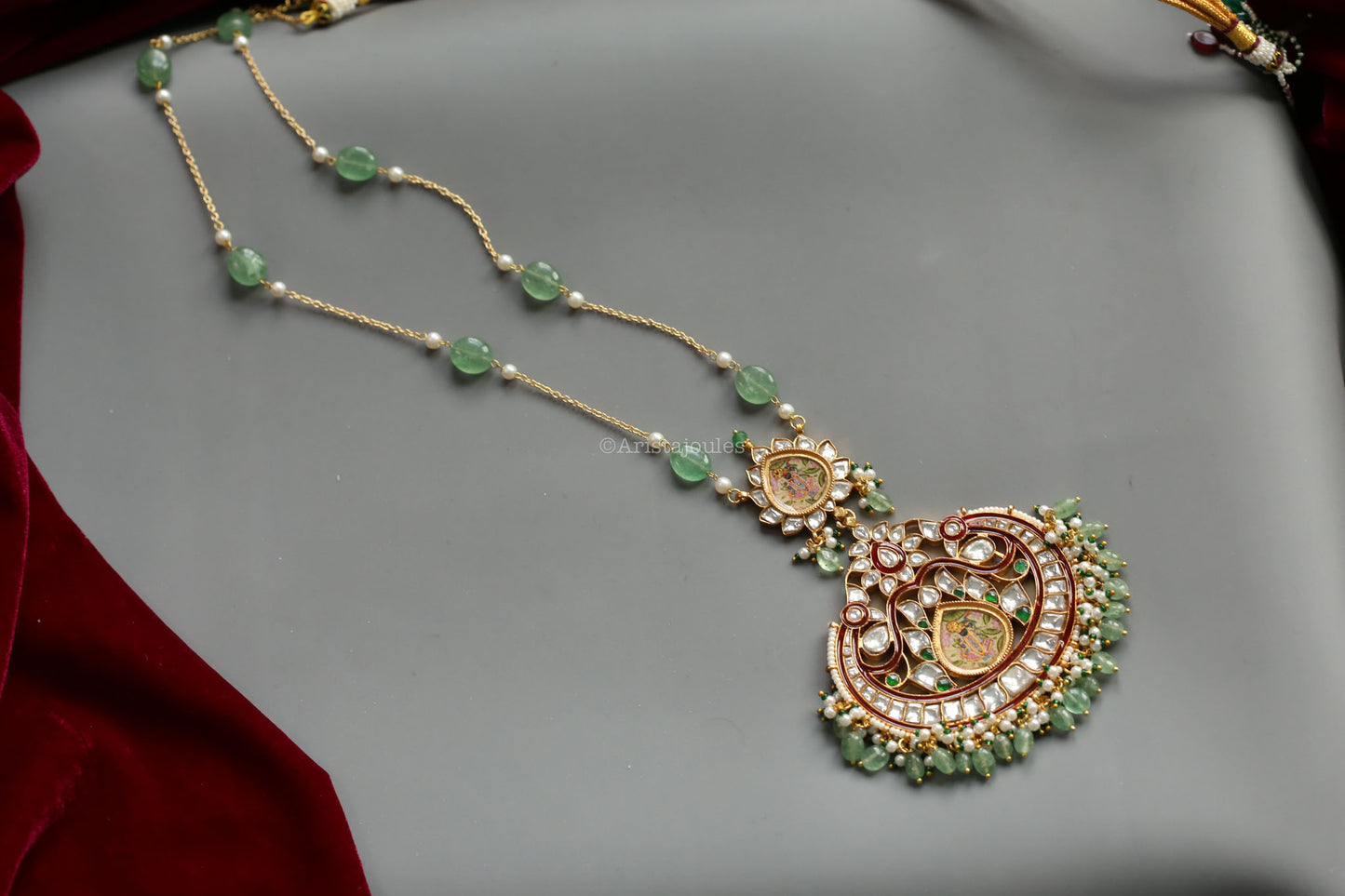 Pichwai Jadau & Enamel Srinathji Necklace