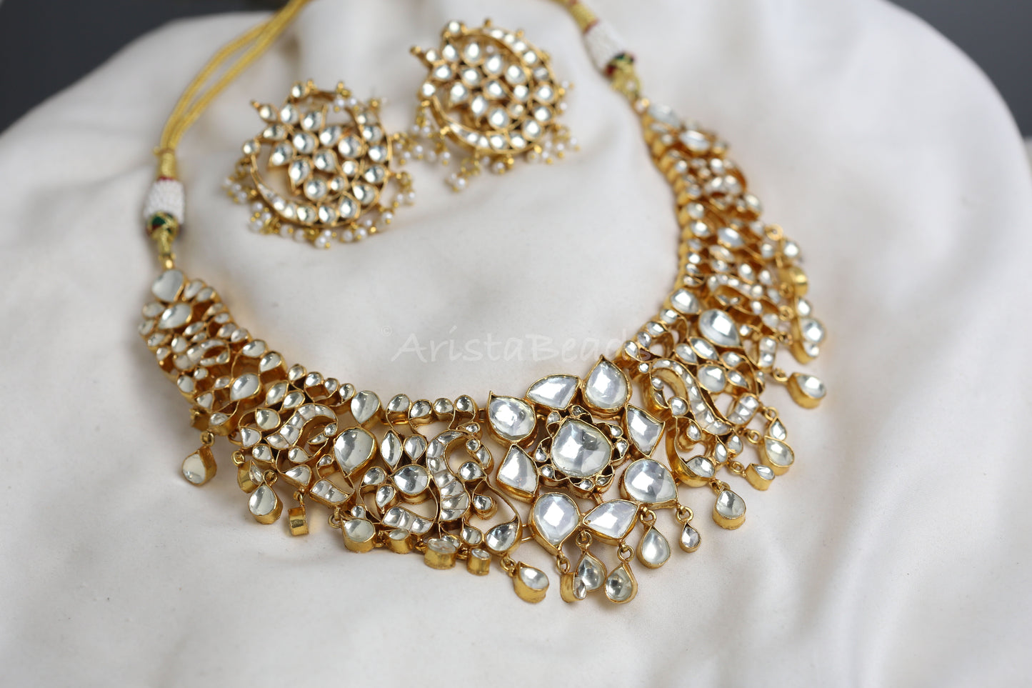 Navya Big Kundan Pachi Necklace Set (103-85)