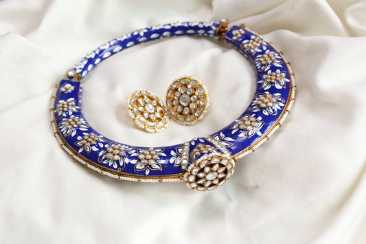 Reversible Meenakari Jadau Kundan Necklace Set