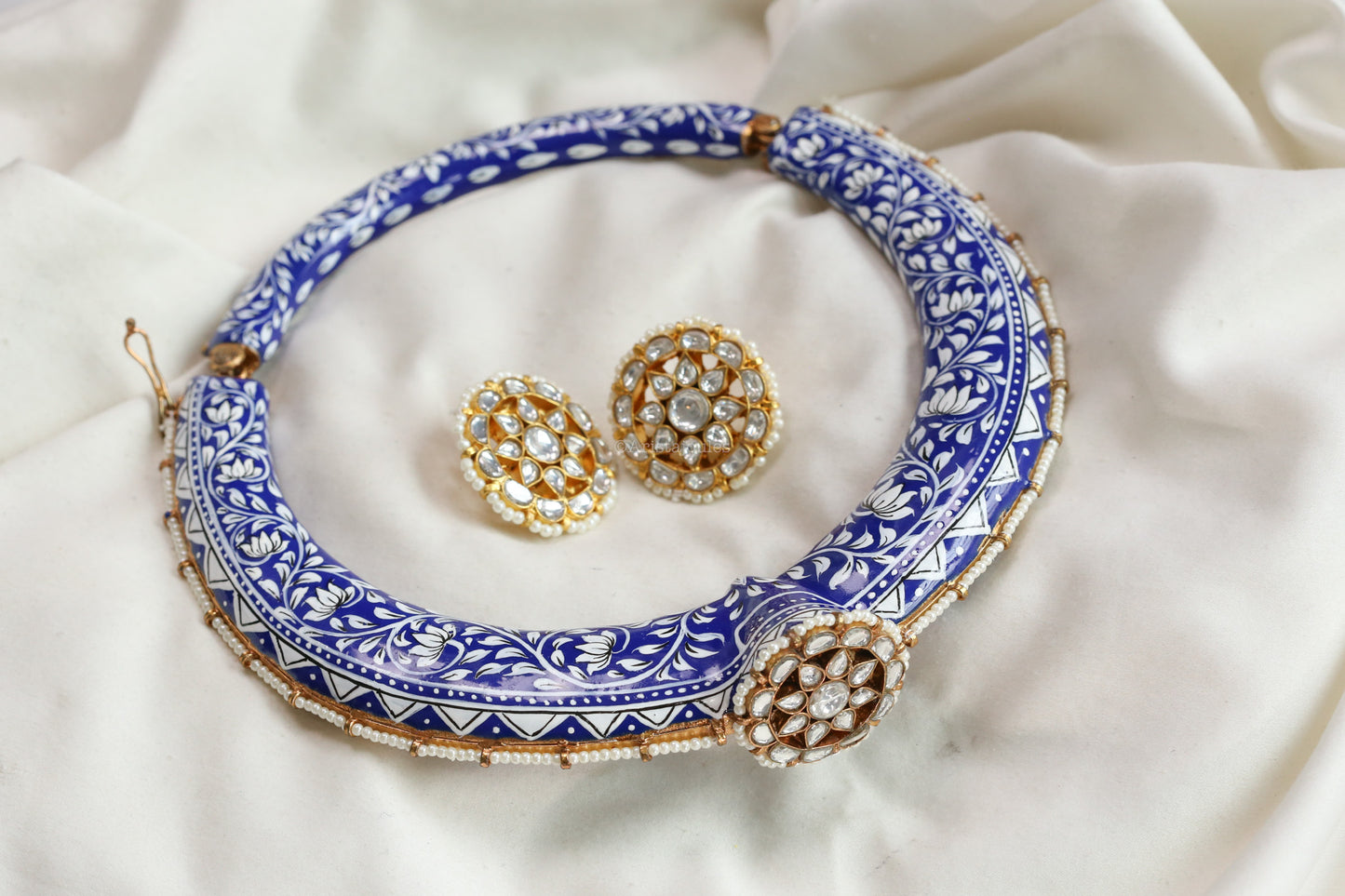 Reversible Meenakari Jadau Kundan Necklace Set