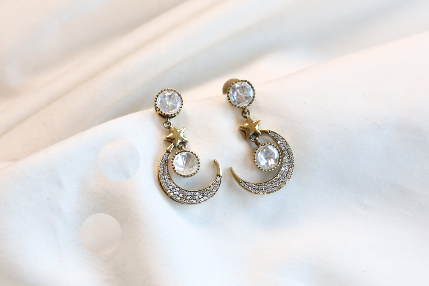 Chand Sitara CZ & Moissanite Earrings