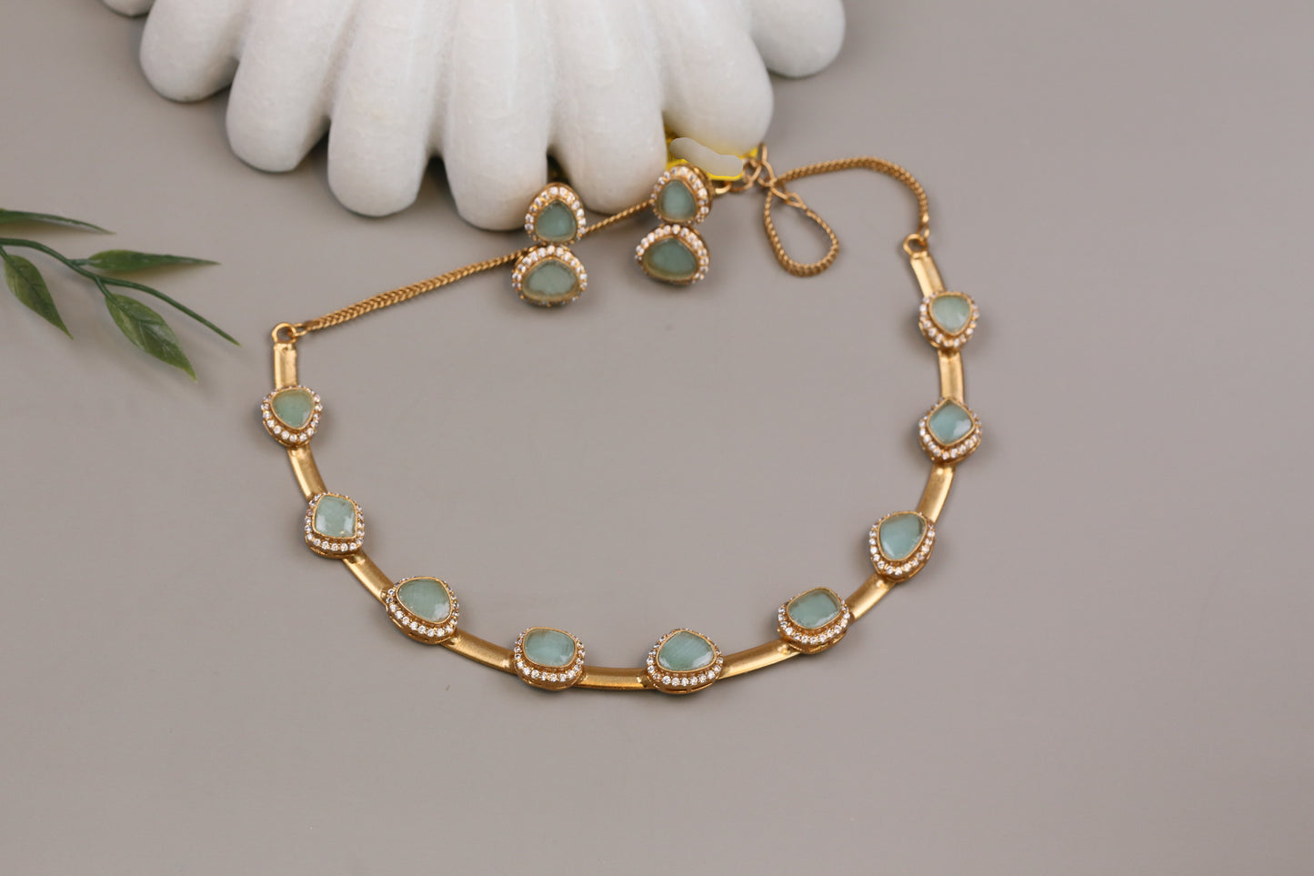 Dainty Pota Polki Set (104-32) - Mint