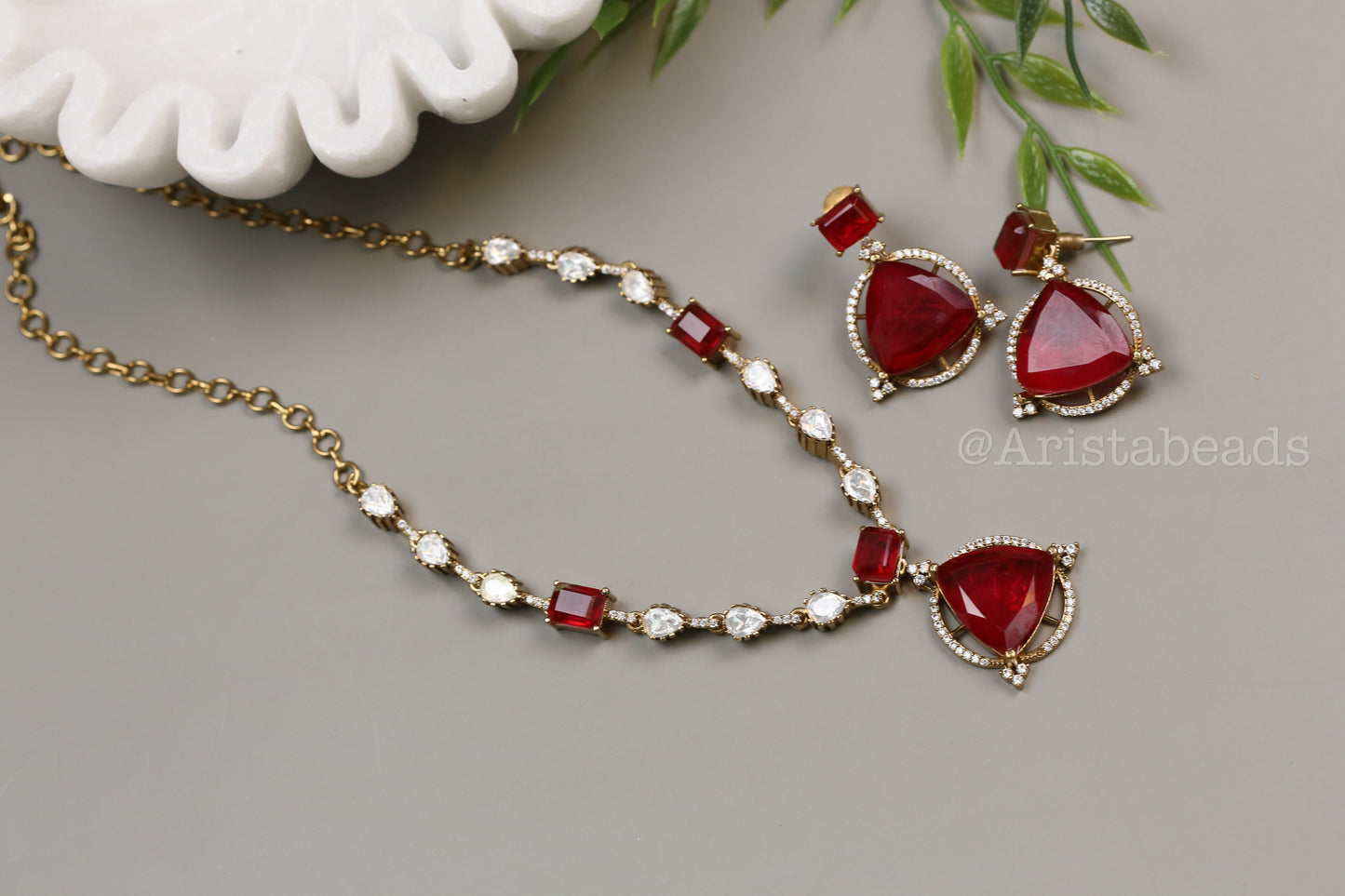 Ruchi Premium Red Doublet Set (104-43)