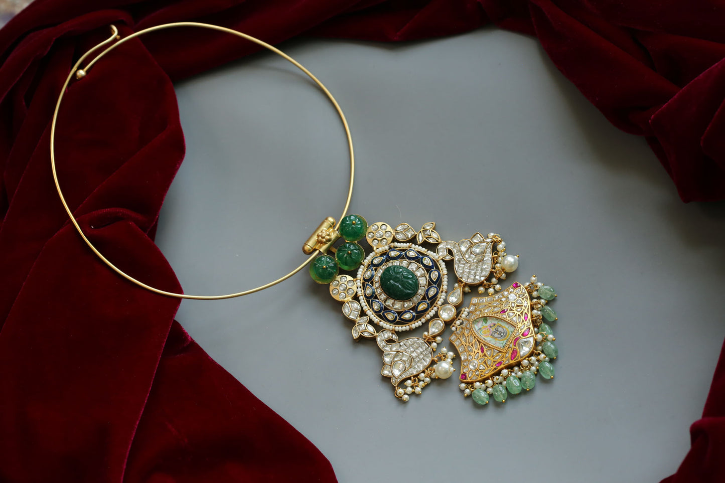 One Of A Kind Srinathji Kundan Jadau Necklace