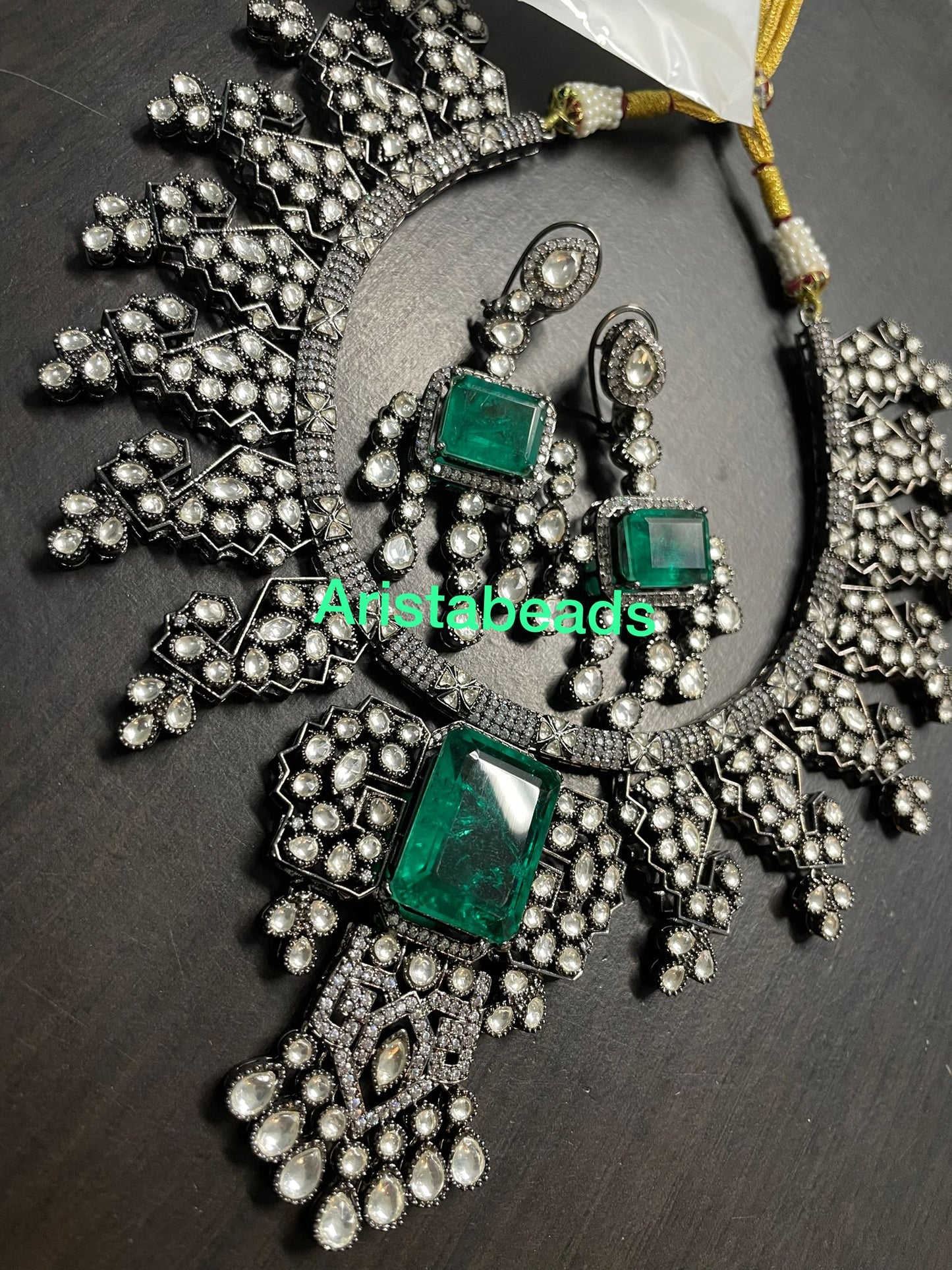 Victorian Kundan & Doublet Necklace Set