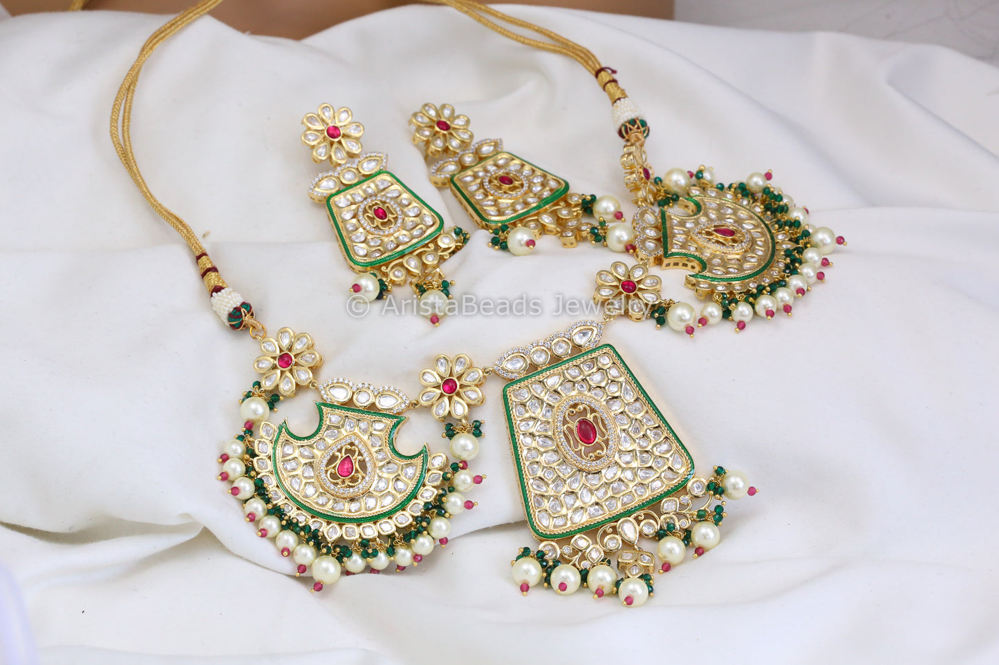 Next To Real Foil Polki Kundan Set (ABJ-N101-46)