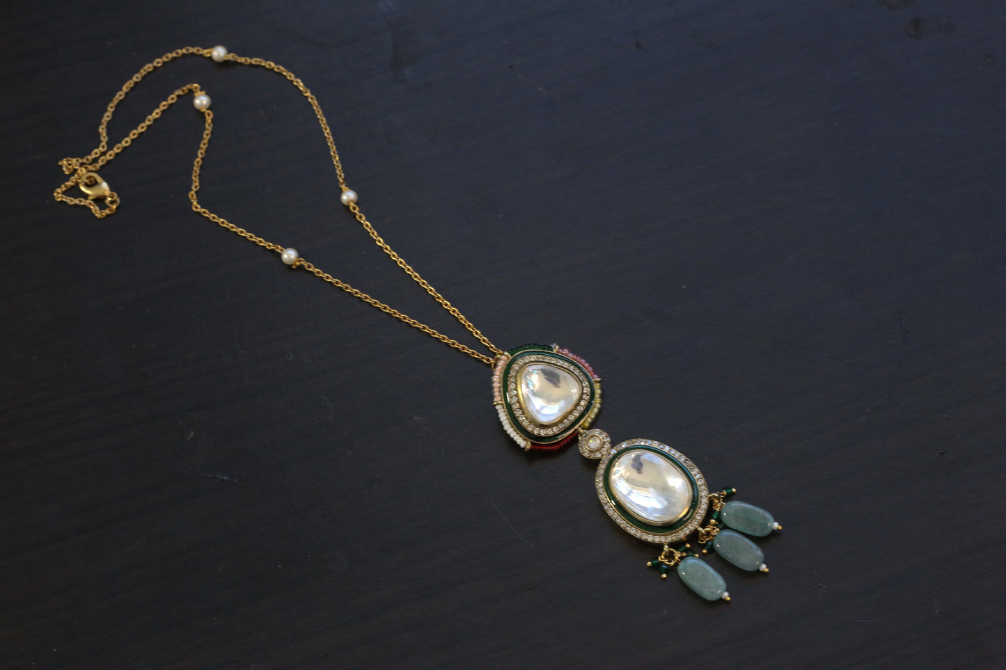 Handmade Big Polki Necklace - Style 1