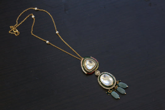 Handmade Big Polki Necklace - Style 1