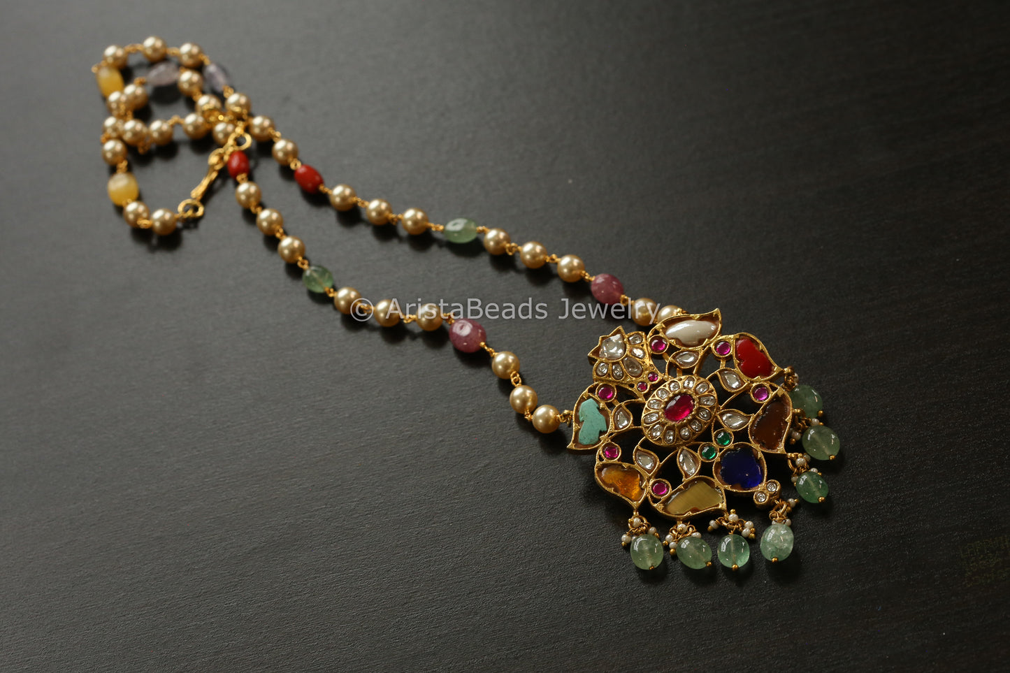 Navratna Jadau Mala Necklace (102-41)
