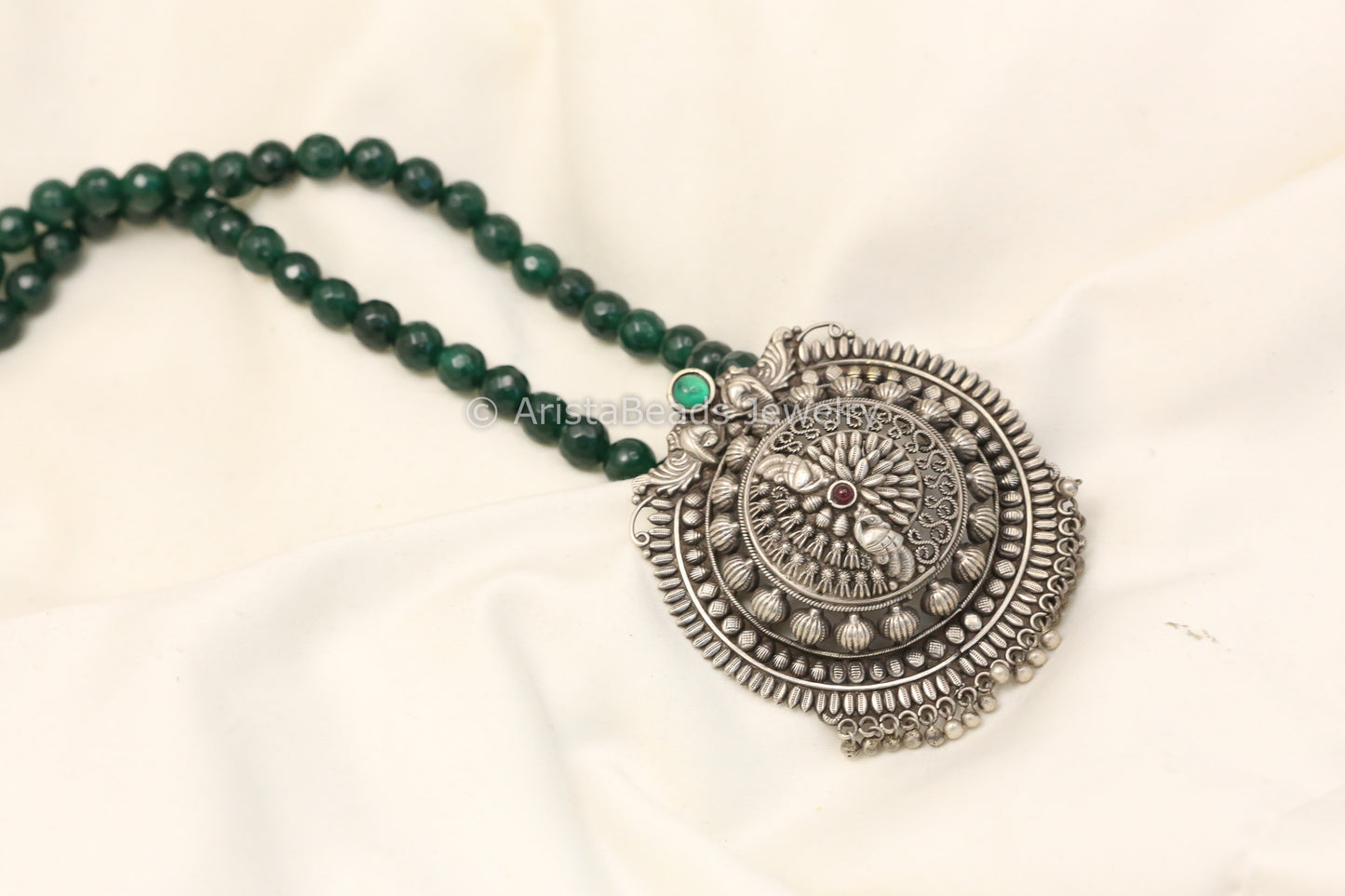 925 Handmade Kolhapuri Work Mala Necklace