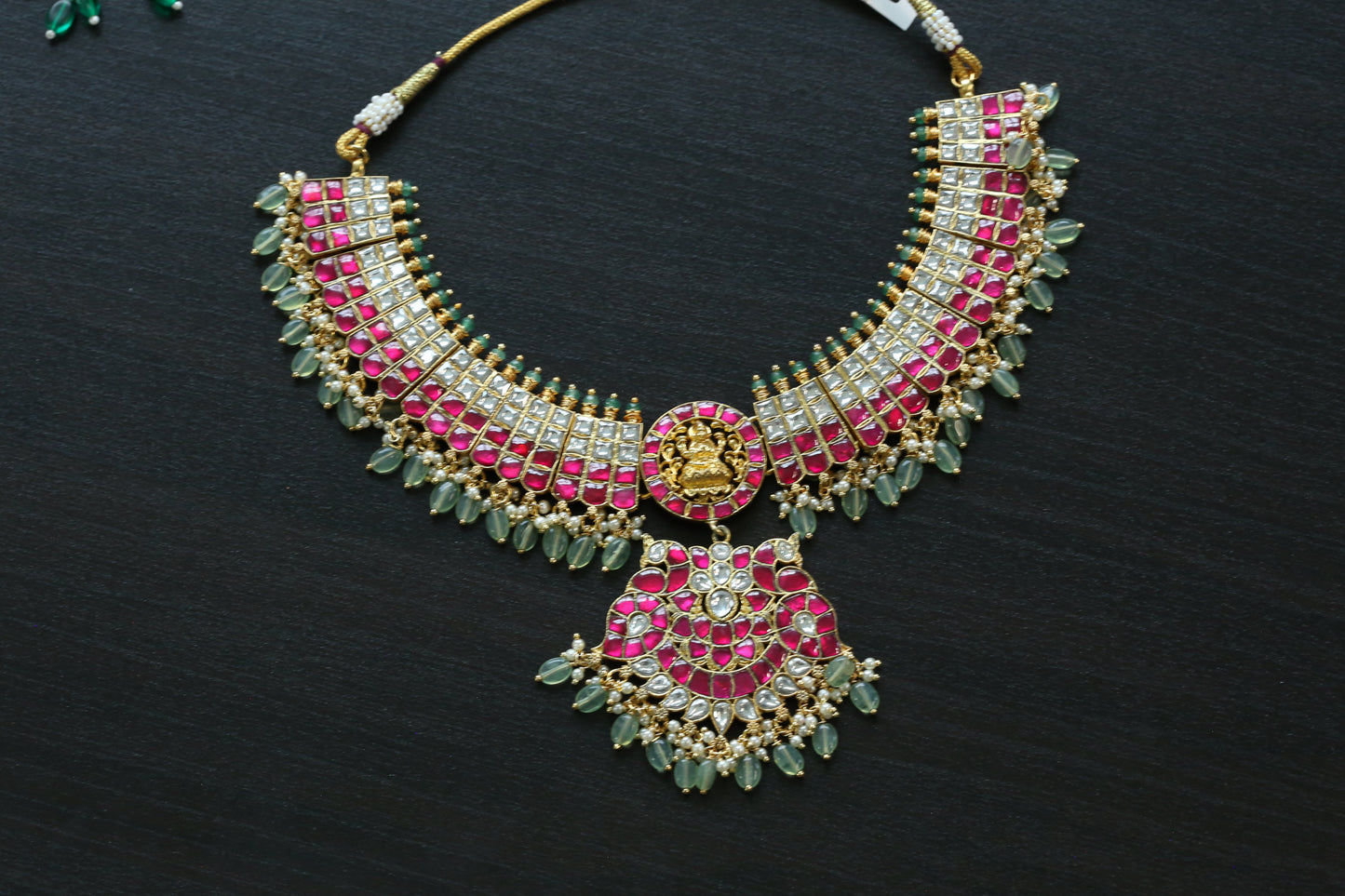 Jadau Lakshmi Guttapusalu Necklace (102-44)