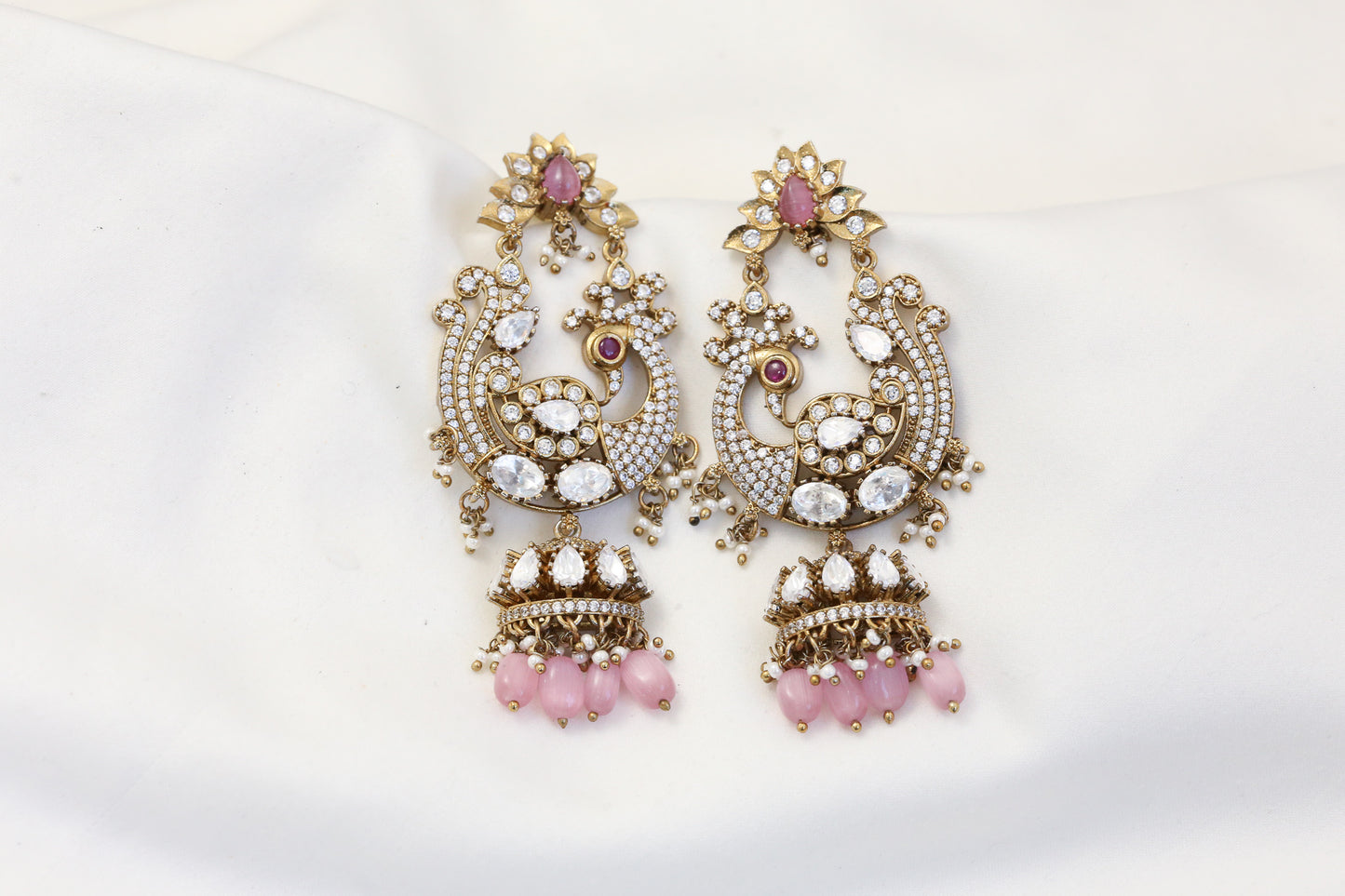 Victorian Moissanite Polki Chandbaali- ABJ101-4