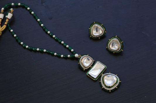 Handmade Big Polki Necklace - Style 8