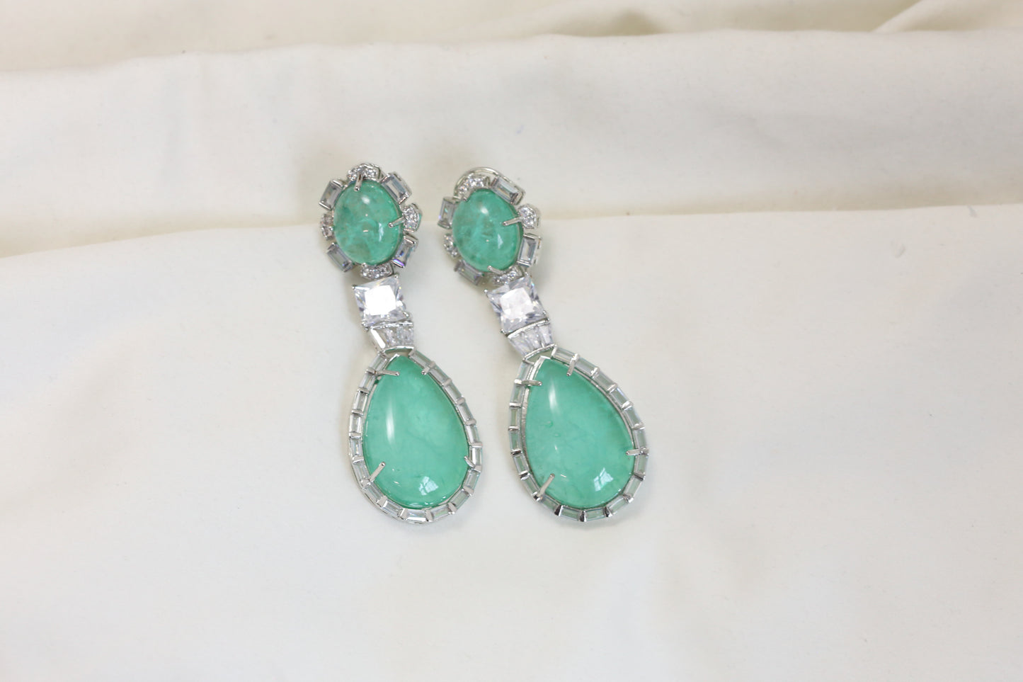 Kanak Semiprecious Stone Earrings - Aventurine
