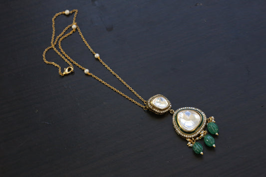 Handmade Big Polki Necklace - Style 9