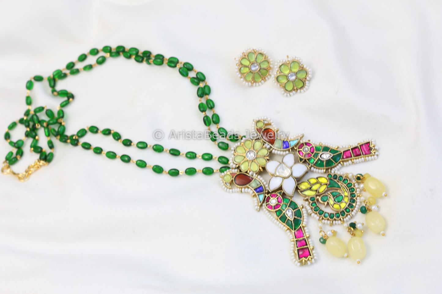 Handmade Jadau Kundan Necklace Set