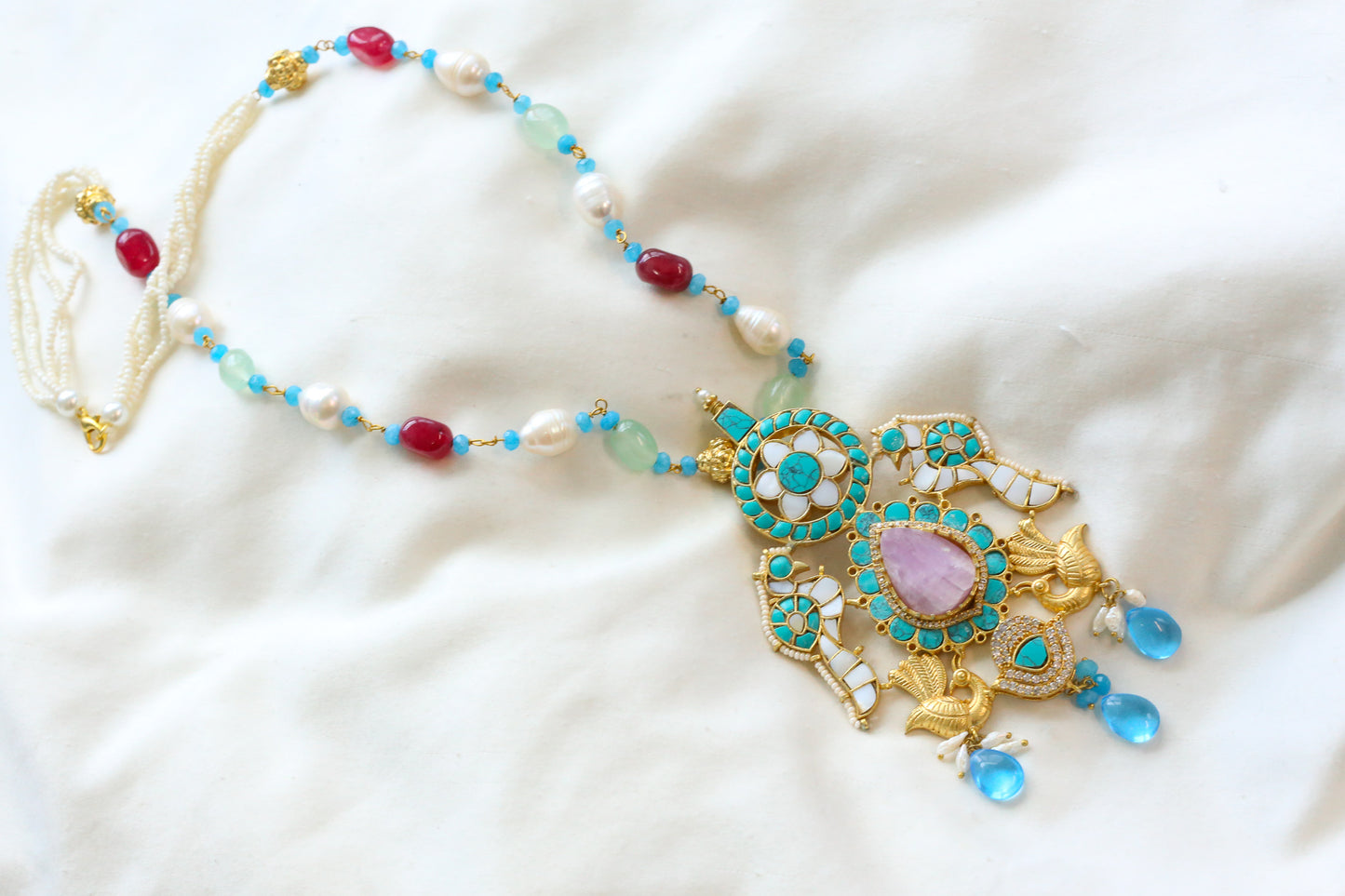 Sunehri Jadau Kundan Necklace (102-11)
