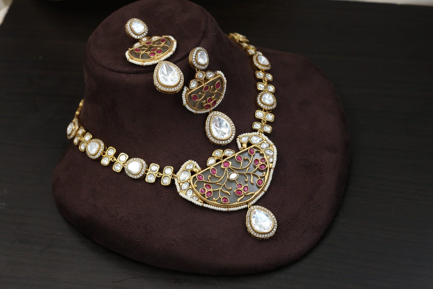 Premium Inlay Work & Uncut Kundan Set (ABJ-N101-39)