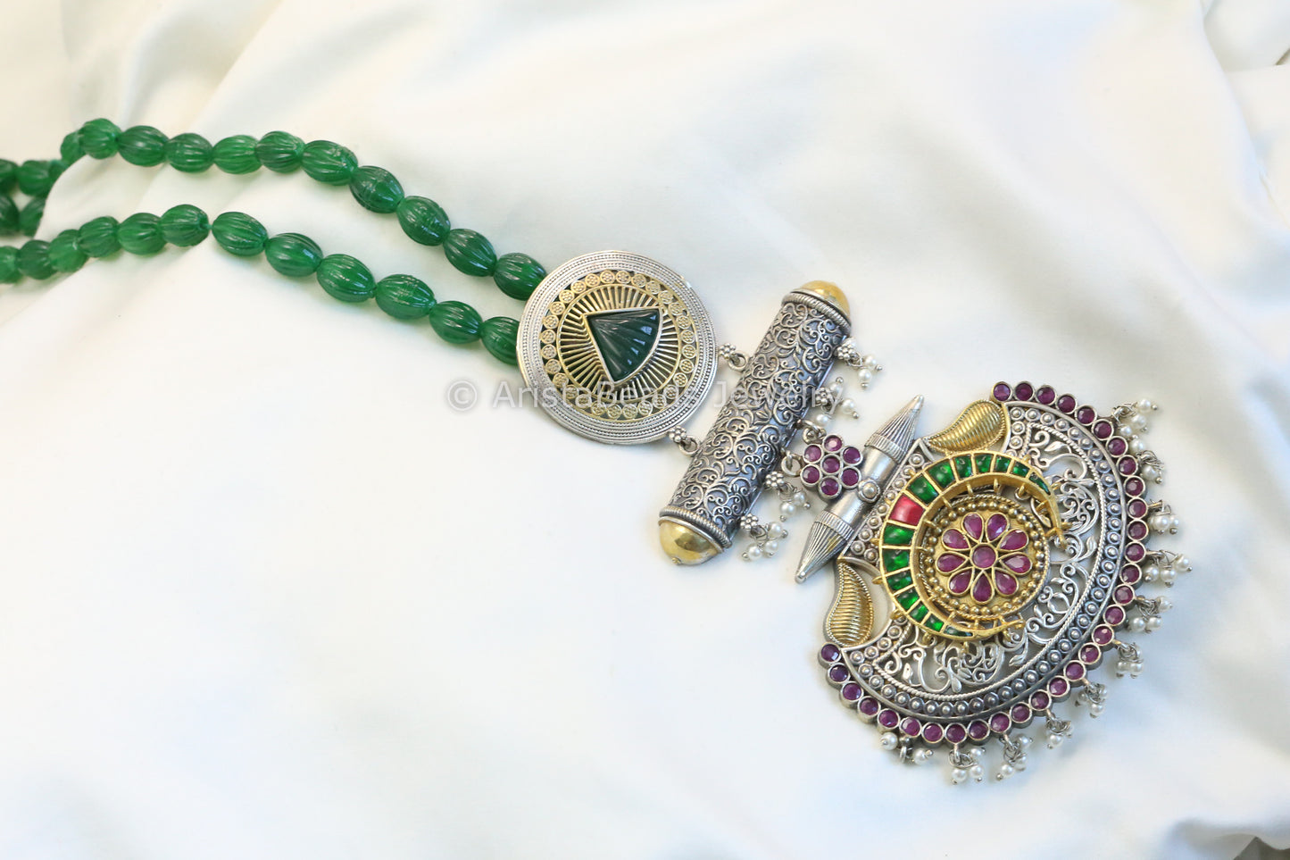 Sitara Oxidized Kundan Necklace Set (T102-25)