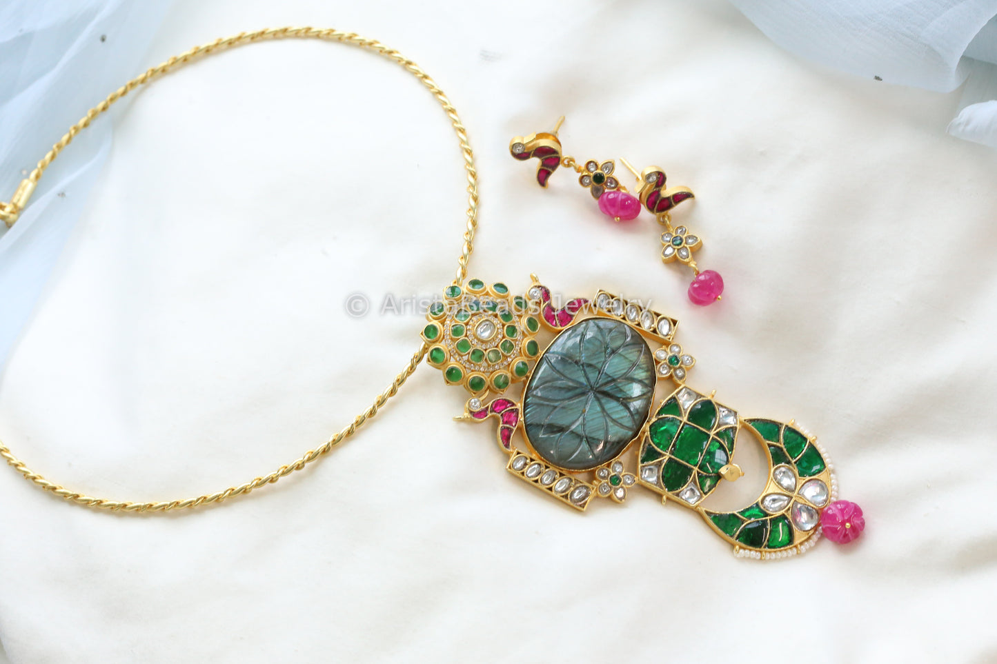 Sunehri Fusion Kundan Necklace (102-09)