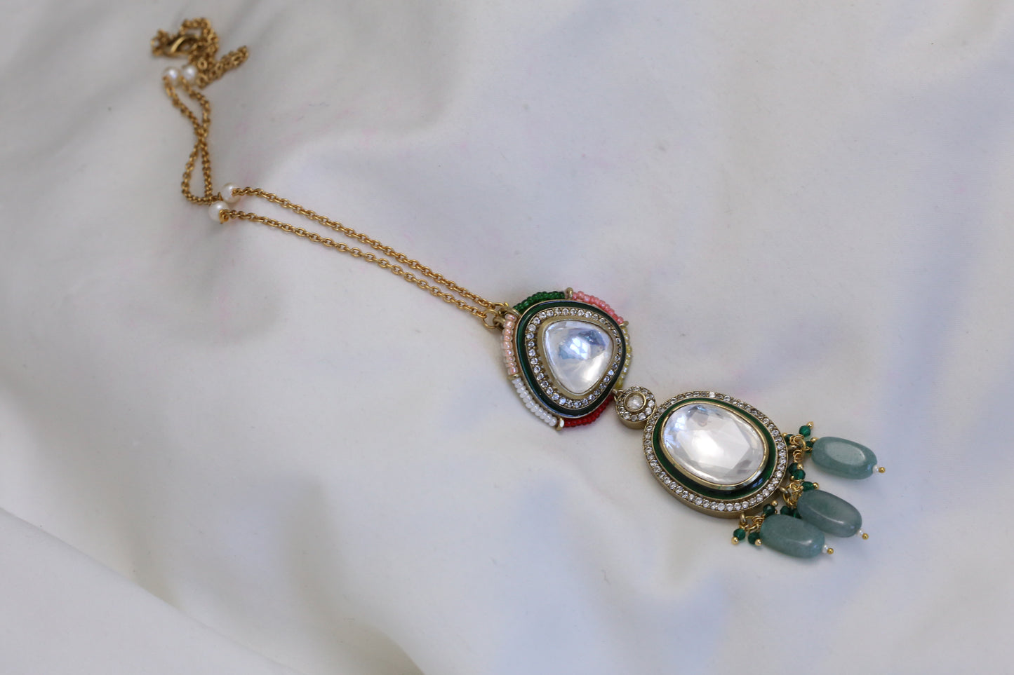 Handmade Big Polki Necklace - Style 1
