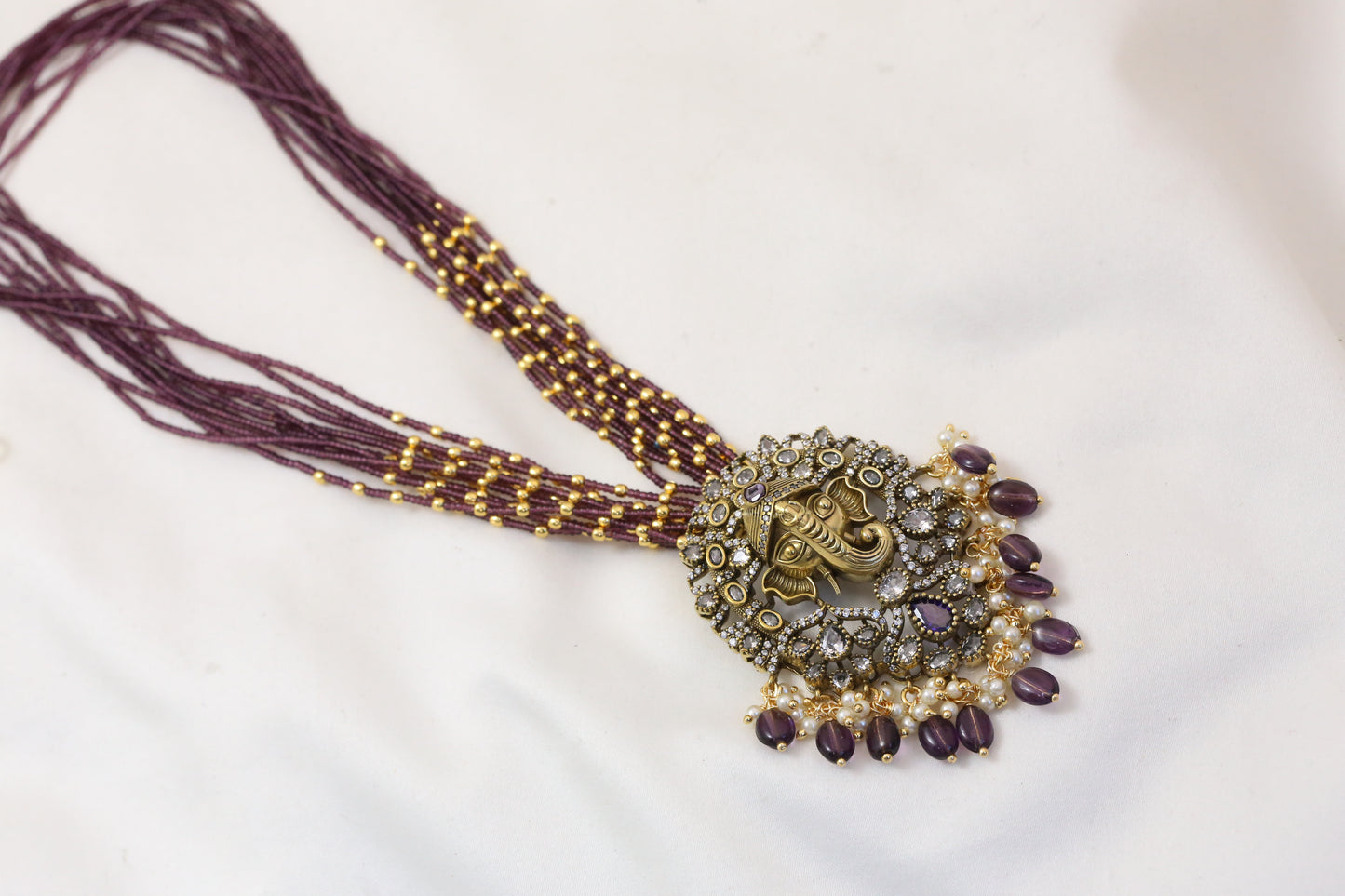 Victorian Finish Ganesha Necklace