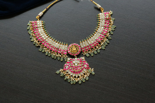 Jadau Lakshmi Guttapusalu Necklace (102-44)