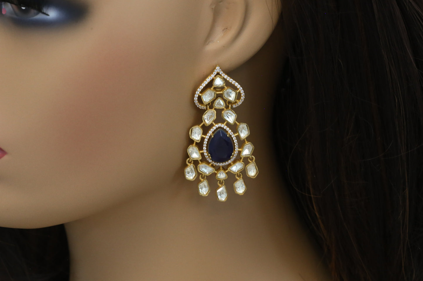 Real Moisssanite & Doublet Earrings - ABJ101-7