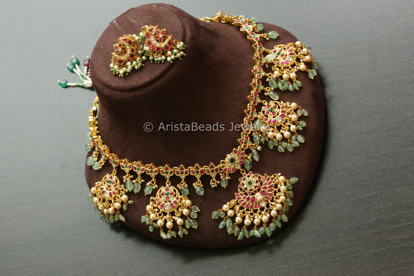 Jadau Guttapusalu Necklace Set (102-42)