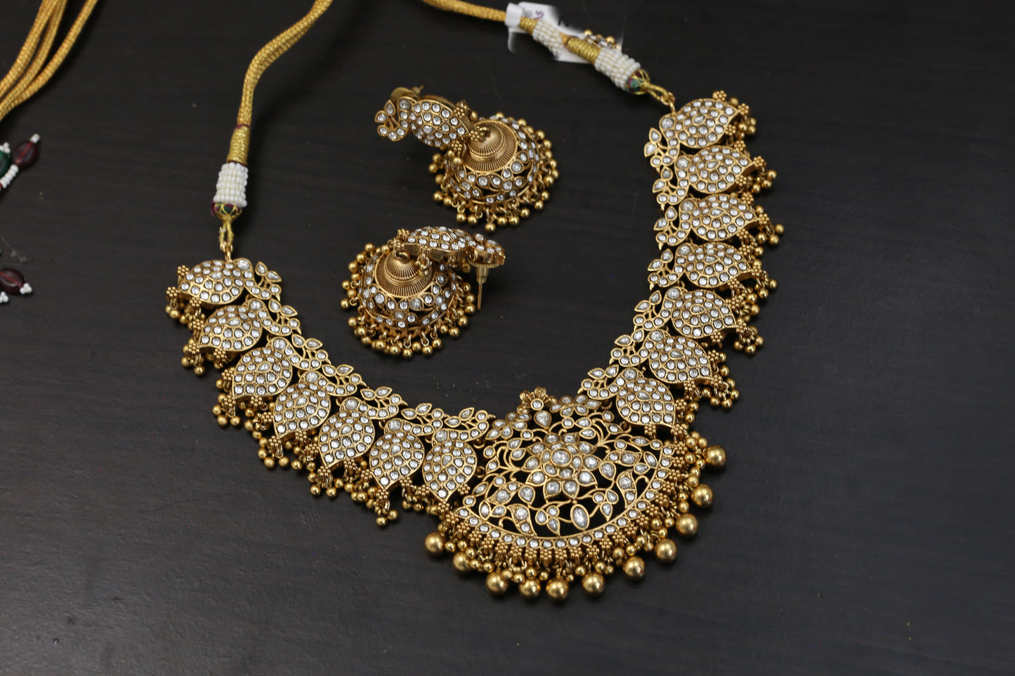 Foil Kundan Mango Haram Set (ABJ-N101-35)