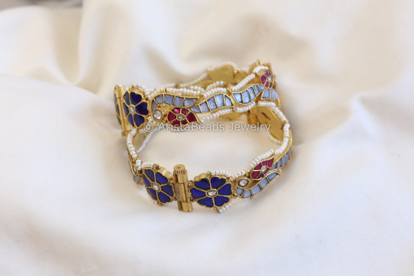 One Of A Kind Jadau Bangle (2.6 openable) - ABJ-B101-11