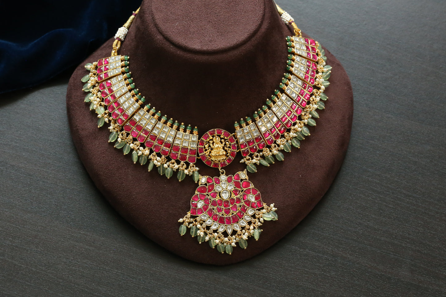 Jadau Lakshmi Guttapusalu Necklace (102-44)