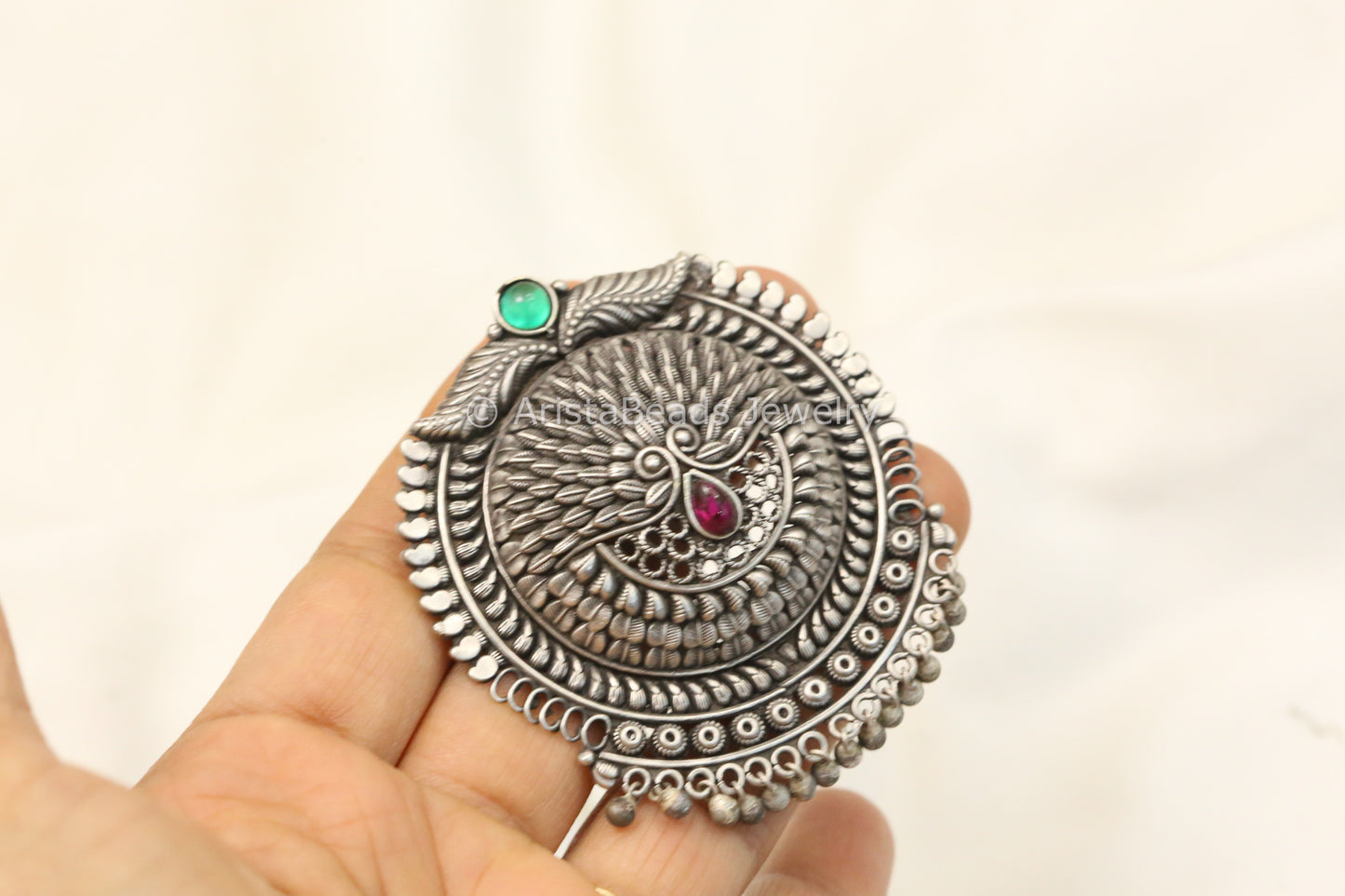 925 Handmade Kolhapuri Work Necklace