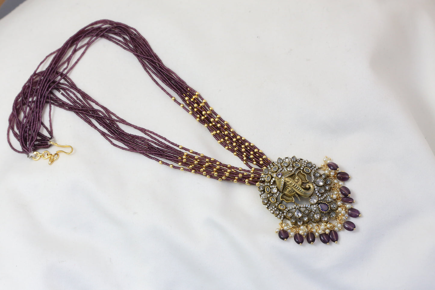Victorian Finish Ganesha Necklace