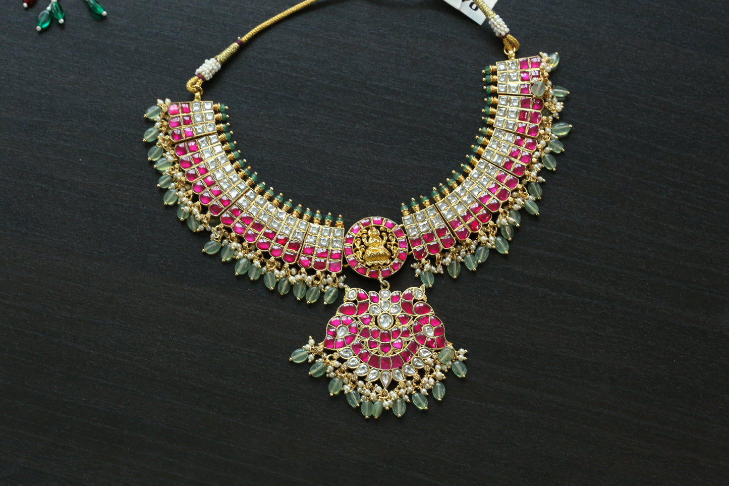 Jadau Lakshmi Guttapusalu Necklace (102-44)