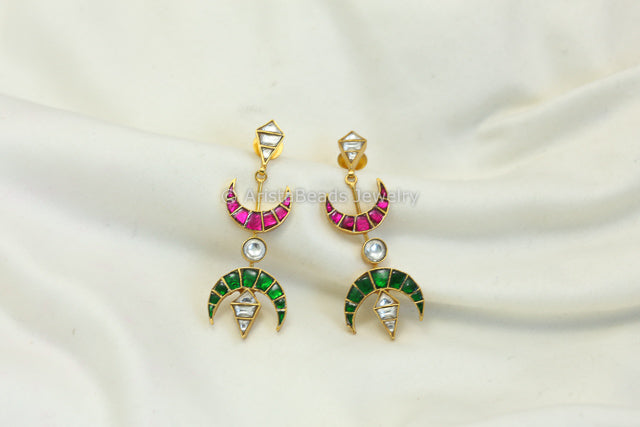 Contemporary Chandrika Earrings - Multi
