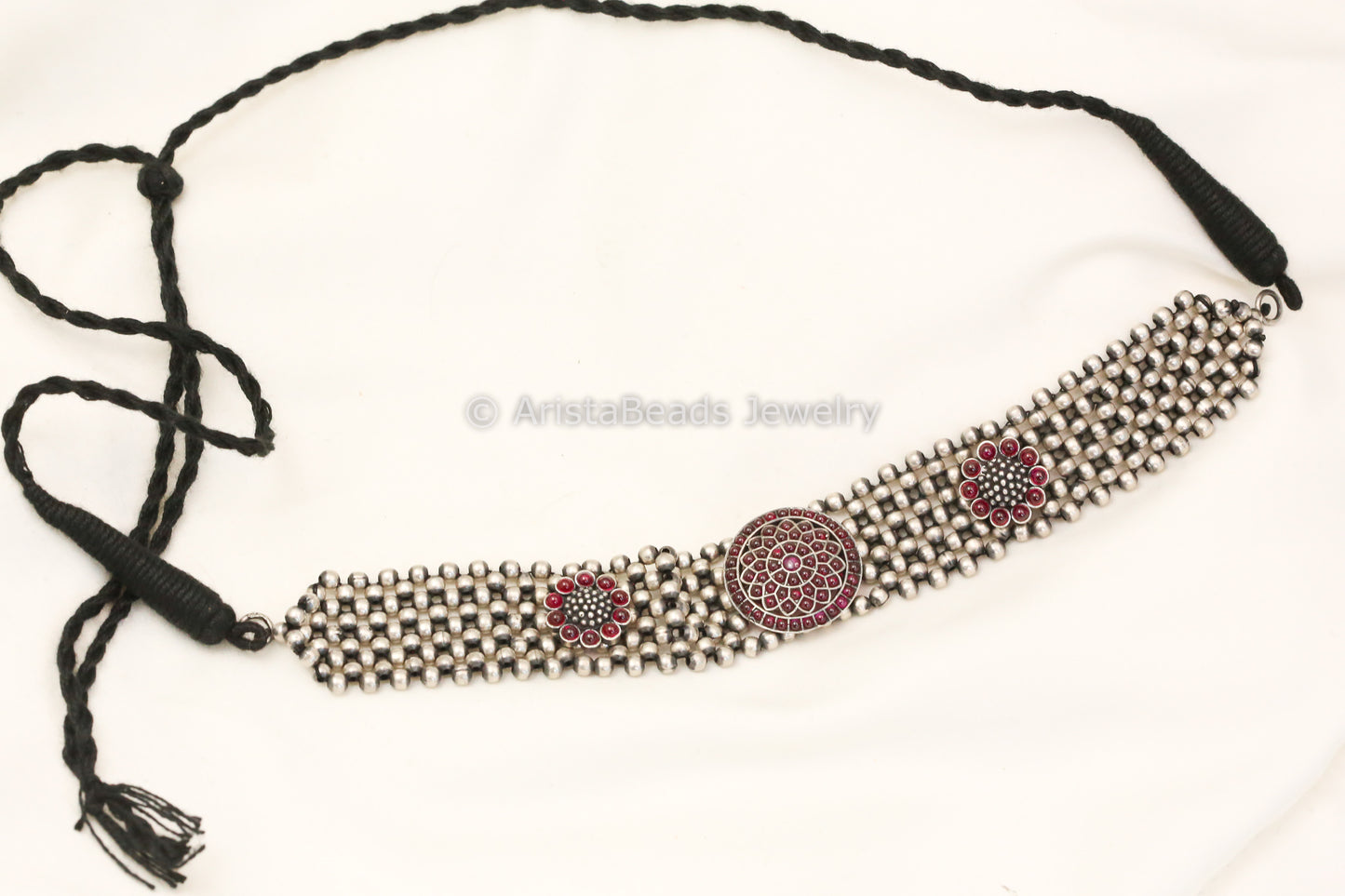 925 Hand Woven Kemp Silver Choker
