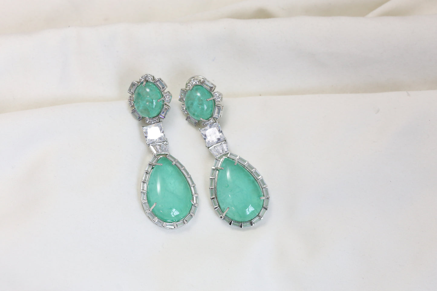 Kanak Semiprecious Stone Earrings - Aventurine