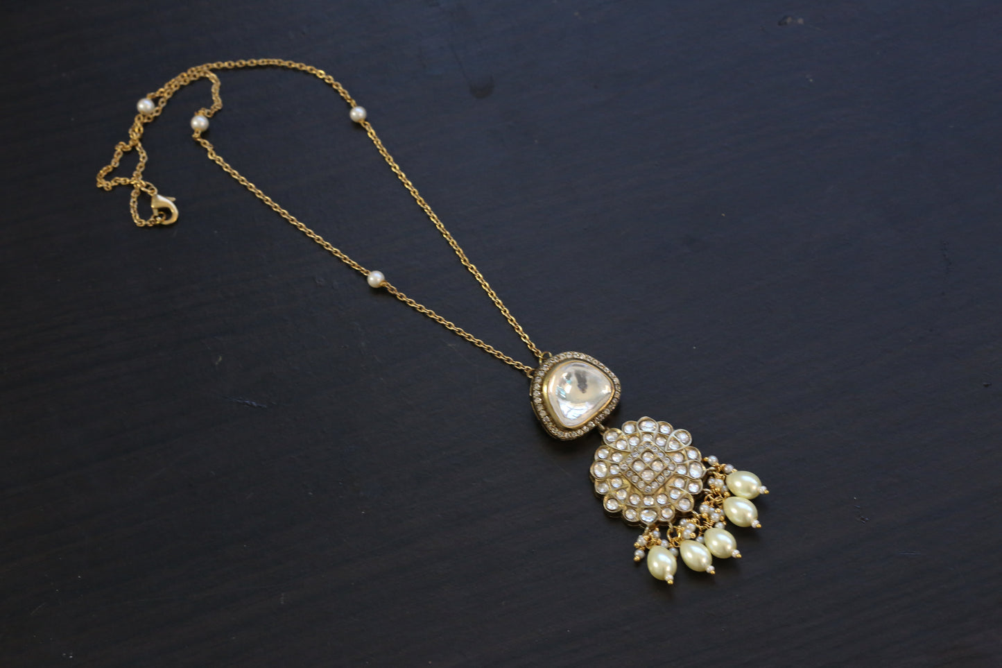 Handmade Big Polki Necklace - Style 4