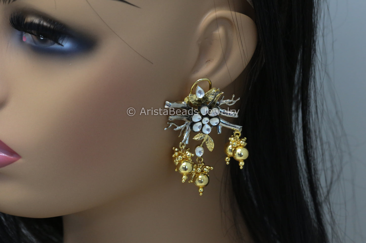Contemporary Kundan Studs