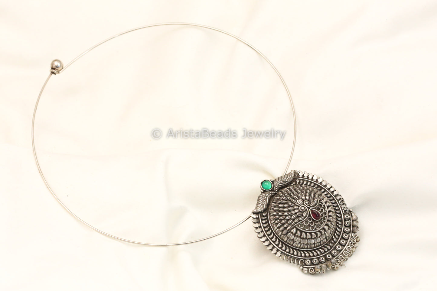 925 Handmade Kolhapuri Work Necklace