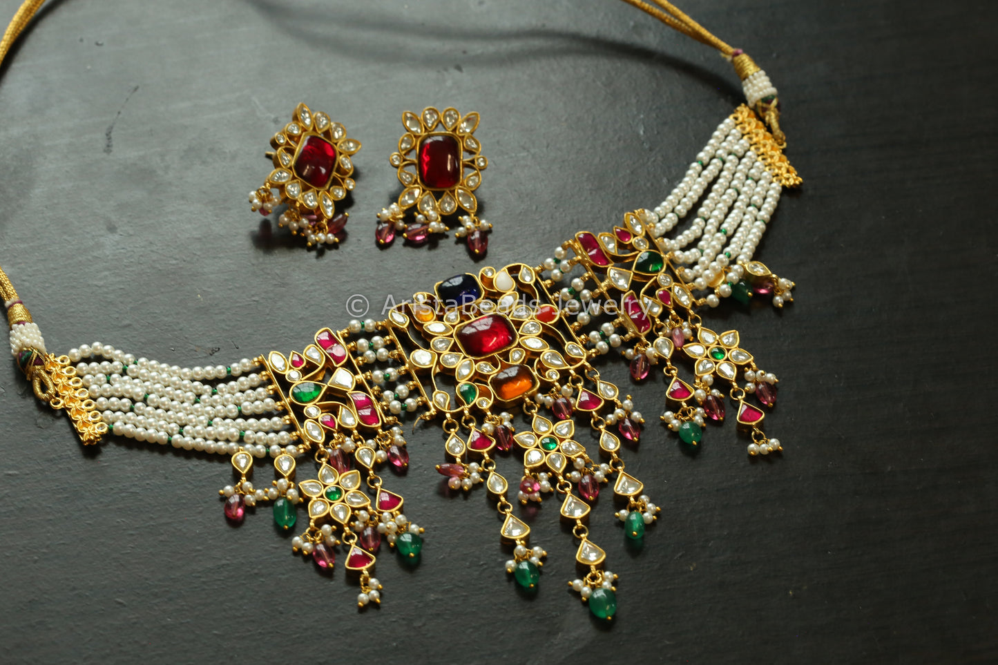 Navratan Jadau Choker Set (102-05)