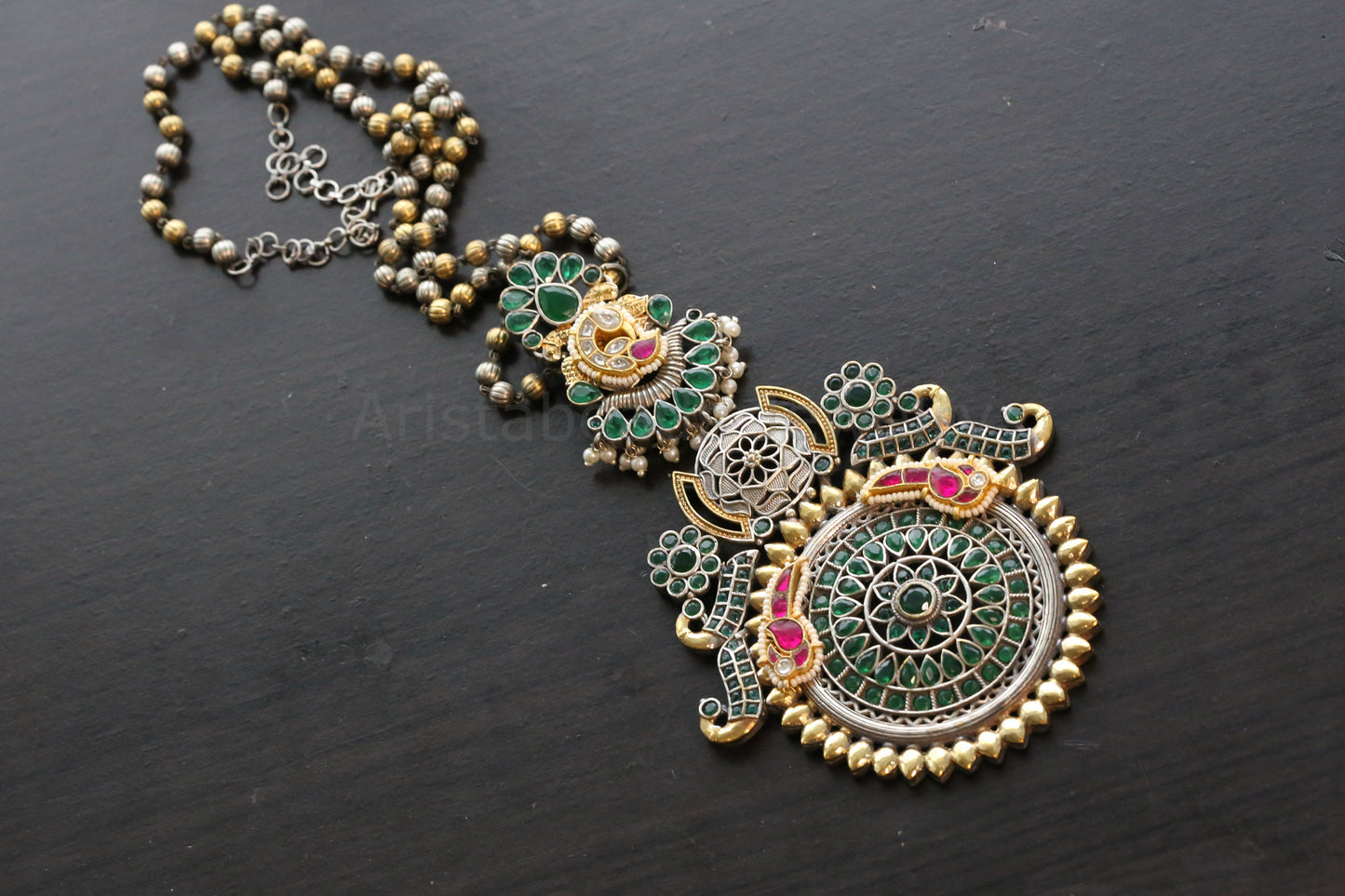 Handmade Dual Tone Fusion Necklace (ABJ-N101-30)