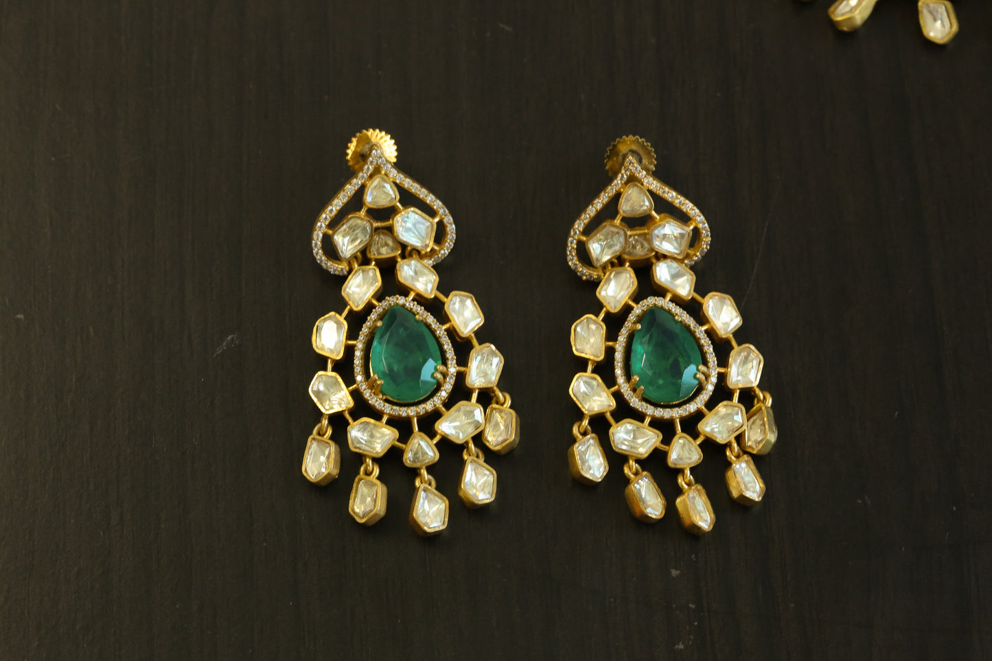 Real Moisssanite & Doublet Earrings - ABJ101-7